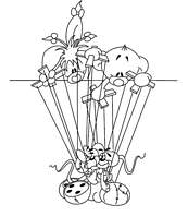 coloriage diddl marionnettes